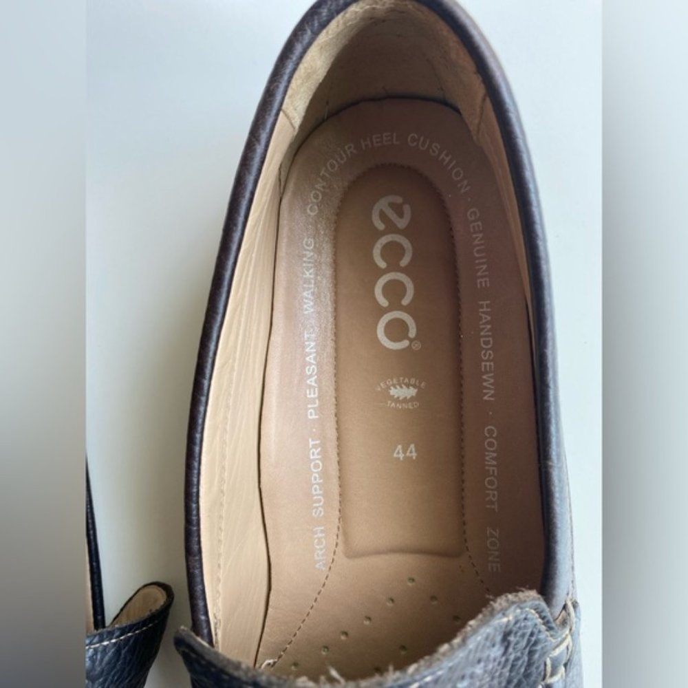 SOLD - ECCO Men’s Brown Leather Loafers | US 10 / 10.5 | 44 | - Picture 2 of 11
